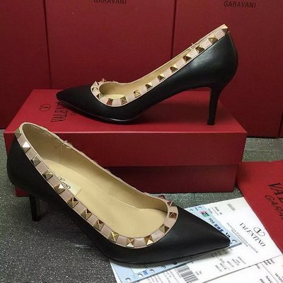 Valentino Shallow mouth stiletto heel Shoes Women--014